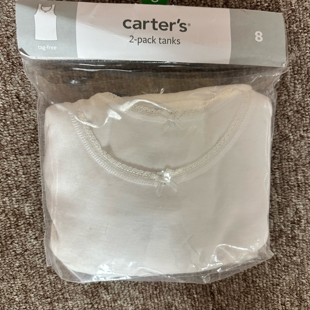Carter's Classic White Tank Set